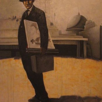 Malerei mit dem Titel "Lino Eneas" von Matías Montero Lacasa, Original-Kunstwerk