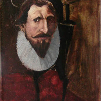 Painting titled "Sospecho" by Matías Montero Lacasa, Original Artwork