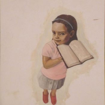 Pittura intitolato "Libros si alpargata…" da Matías Montero Lacasa, Opera d'arte originale
