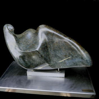 Γλυπτική με τίτλο "Stéatite" από Monyke Mine-Lamare, Αυθεντικά έργα τέχνης, Πέτρα
