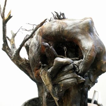 Sculpture intitulée "Cré(m)ation" par Monyke Mine-Lamare, Œuvre d'art originale, Argile