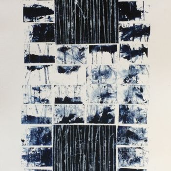 Gravures & estampes intitulée "Passages" par Emmanuel Monzies, Œuvre d'art originale, Monotype