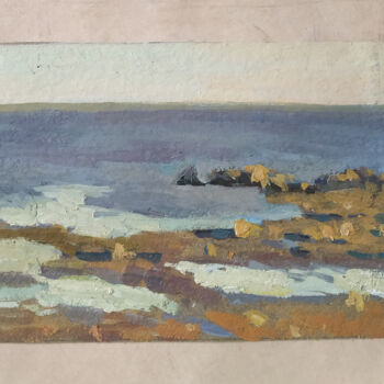 Schilderij getiteld "On the Gulf of Finl…" door Anna K, Origineel Kunstwerk, Olie