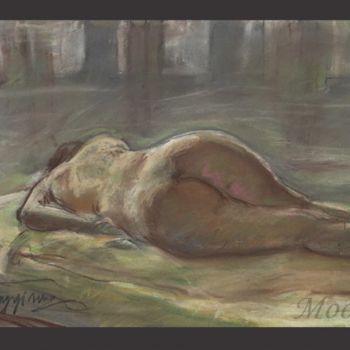 Ζωγραφική με τίτλο "nude" από Yi Rong Yang, Αυθεντικά έργα τέχνης