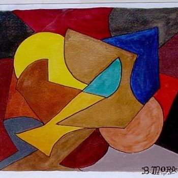 Painting titled "Puzzle" by Bernadette Mora, Original Artwork