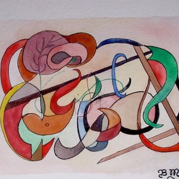 「Arabesque」というタイトルの絵画 Bernadette Moraによって, オリジナルのアートワーク