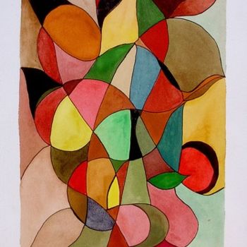 Pintura titulada "La vie en couleurs" por Bernadette Mora, Obra de arte original