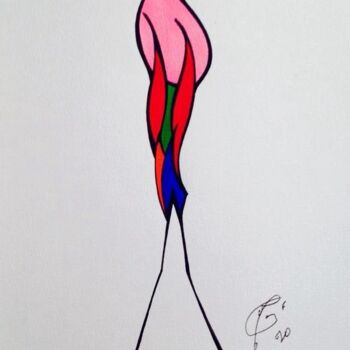 图画 标题为“Filiforme” 由Moreau Franck Didier, 原创艺术品, 中性笔