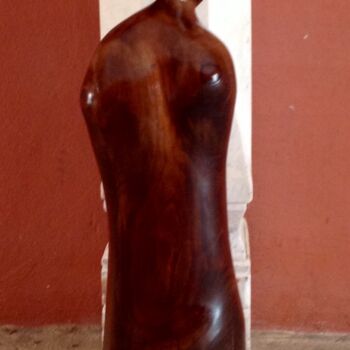Skulptur mit dem Titel "Love ( Amour )" von Moreau Franck Didier, Original-Kunstwerk, Holz