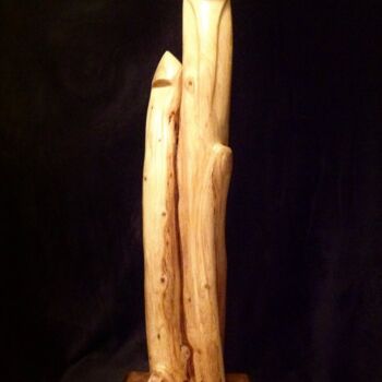 Sculpture titled "Suggestif" by Moreau Franck Didier, Original Artwork, Wood