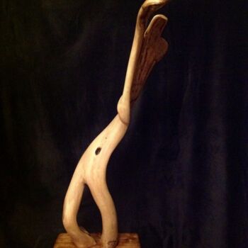 雕塑 标题为“Batteur” 由Moreau Franck Didier, 原创艺术品, 木