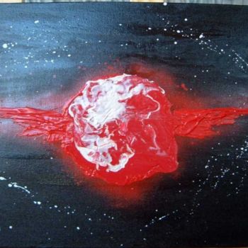 Peinture intitulée "Explosion planétaire" par Morena, Œuvre d'art originale