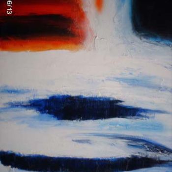 Painting titled "Vue sur les glaciers" by Morena, Original Artwork