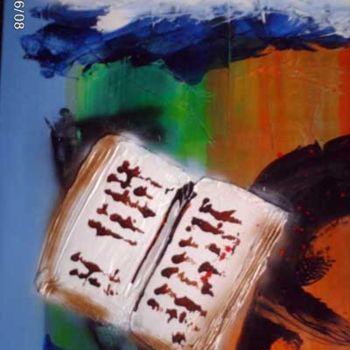 Painting titled "A livre ouvert" by Morena, Original Artwork