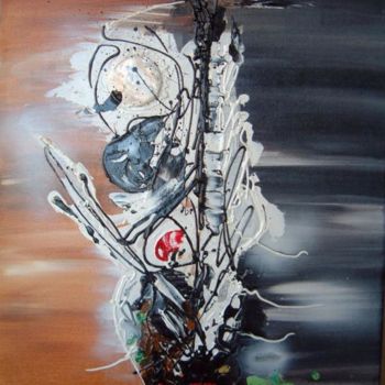 Peinture intitulée "Le ying et le yang" par Morena, Œuvre d'art originale