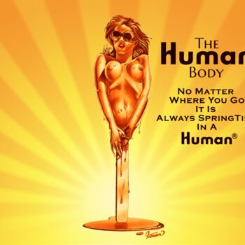 Digital Arts titled "The Human Body" by Moreno Franco, Original Artwork, Digital Print