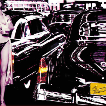 Цифровое искусство под названием "Black Cars Look Bet…" - Moreno Franco, Подлинное произведение искусства, Цифровая печать