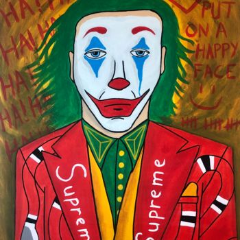 Painting titled "Joker is back!" by Morfe, Original Artwork, Acrylic