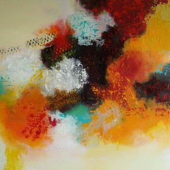 Pittura intitolato "Abstrait 2016 - Acr…" da Morgado, Opera d'arte originale