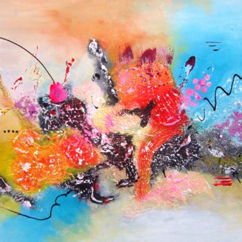 Pintura intitulada "Abstrait" por Morgado, Obras de arte originais, Óleo