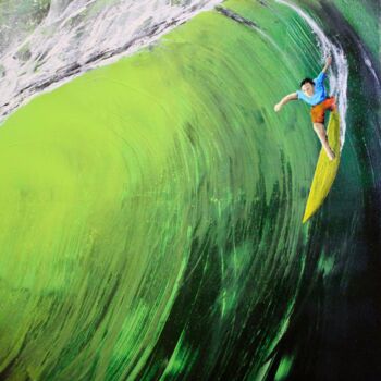 Pittura intitolato "Vertical Ride" da Morgan Bouton, Opera d'arte originale, Spray