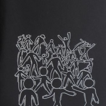 Disegno intitolato "RIEN NE PEUT ETRE F…" da Mo, Opera d'arte originale, Pennarello