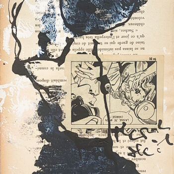 Disegno intitolato "3 outsider art brut…" da Morgan Merrheim, Opera d'arte originale, Inchiostro