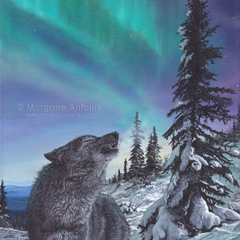 Painting titled "Aurora Song" by Morgane Antoine, Original Artwork, Acrylic