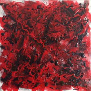 Painting titled "Rage" by Morgane Juhel, Original Artwork, Acrylic