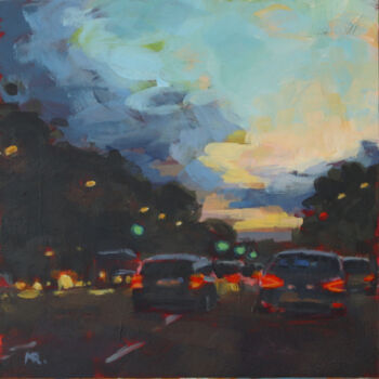 Malarstwo zatytułowany „Morning Lights” autorstwa Morgane Raingeard, Oryginalna praca, Akryl