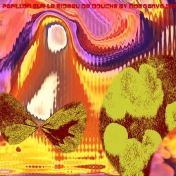 Arts numériques intitulée "Papillon sur le rid…" par Morganv6, Œuvre d'art originale