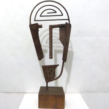 Sculpture titled "HOMO SAPIENS" by Morgese Giovanni, Original Artwork, Metals