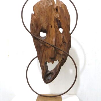 Sculpture titled "OTTAVO GIORNO" by Morgese Giovanni, Original Artwork, Wood