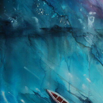 Schilderij getiteld "Мечты о море" door Irina Morgunova, Origineel Kunstwerk, Aquarel