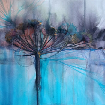 Картина под названием "сухоцветы" - Ирина Моргунова, Подлинное произведение искусства, Акварель