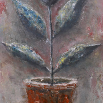 Painting titled "Ficus" by Mariano Moriconi, Original Artwork, Oil