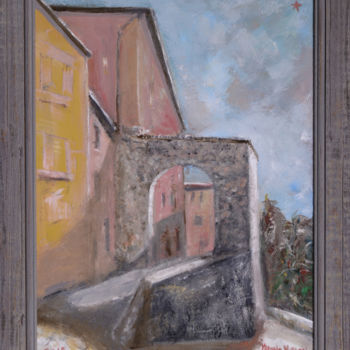 Pittura intitolato "porta macchiaia" da Mariano Moriconi, Opera d'arte originale, Olio