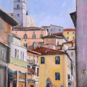 Painting titled "Giardino" by Mariano Moriconi, Original Artwork