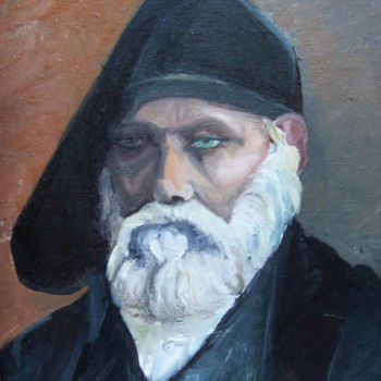 Painting titled "Giovani Tolu" by Bernard Morin, Original Artwork, Oil