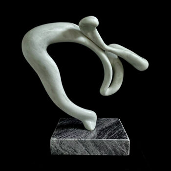 Skulptur mit dem Titel "una vida" von Moris Bosa, Original-Kunstwerk, Stein