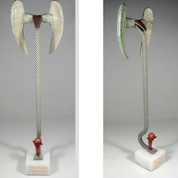 Skulptur mit dem Titel "Pied de nez sceptri…" von Philippe Bruneteau, Original-Kunstwerk