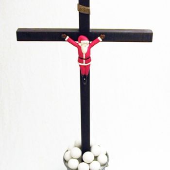 Sculpture titled "Qui a cru s'y fier ?" by Philippe Bruneteau, Original Artwork, Wood