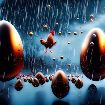 "CHICKEN/EGG THEORY" başlıklı Dijital Sanat Morten Klementsen tarafından, Orijinal sanat, Dijital Resim