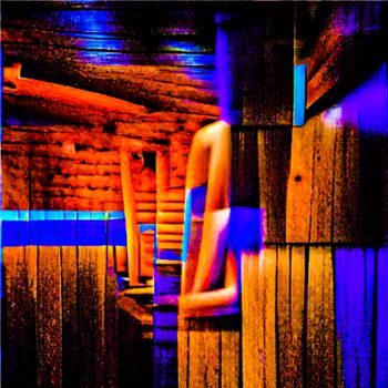 Arts numériques intitulée ""SAUNA SUOMI"" par Morten Klementsen, Œuvre d'art originale, Collage numérique