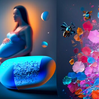 Digital Arts titled ""FERTILITY"" by Morten Klementsen, Original Artwork, AI generated image