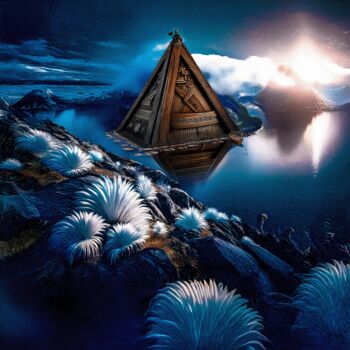 "FJORD PYRAMID" başlıklı Dijital Sanat Morten Klementsen tarafından, Orijinal sanat, Dijital Resim