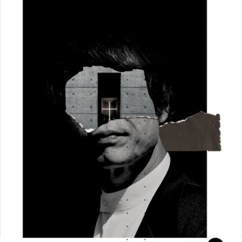 Artes digitais intitulada "Tadao Ando" por Dylan Morval, Obras de arte originais, Foto Montagem