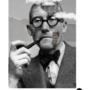 Artes digitais intitulada "Le Corbusier" por Dylan Morval, Obras de arte originais, Foto Montagem