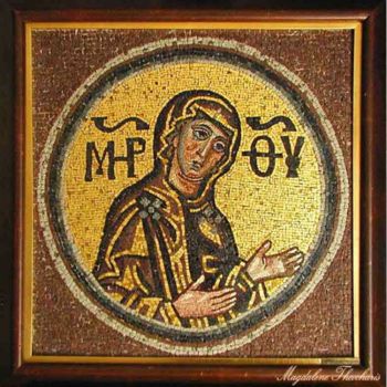 Ambacht getiteld "MICROMOSAIC OF KIEV…" door Magdalene Theocharis, Origineel Kunstwerk
