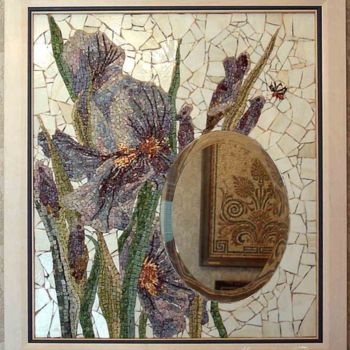 Artesanía titulada "MOSAIC MIRROR" por Magdalene Theocharis, Obra de arte original